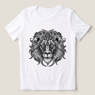 Lion Line Art Tri-Blend Shirt