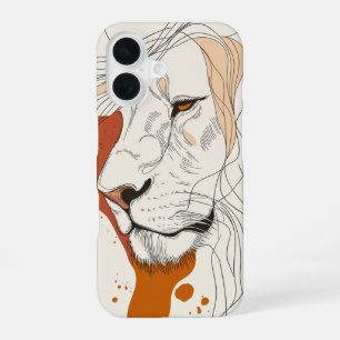 Lion Line Majesty iPhone 16 Case