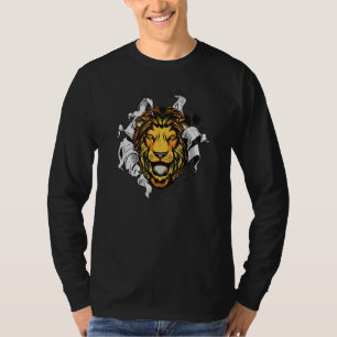 Lion Lions Head - The King Of The Animal Roars Out T-Shirt