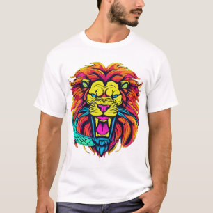 lion logo fashion design t shirt design 