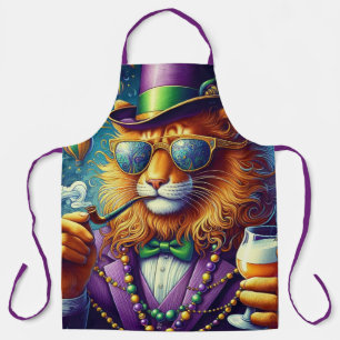 Lion/Louisiana Mardi Gras Apron