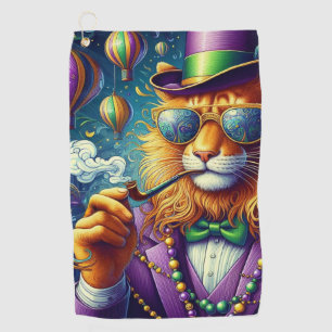 Lion/Louisiana Mardi Gras  Golf Towel