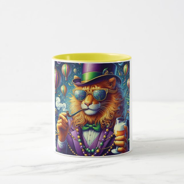 Lion/Louisiana Mardi Gras  Mug (Center)