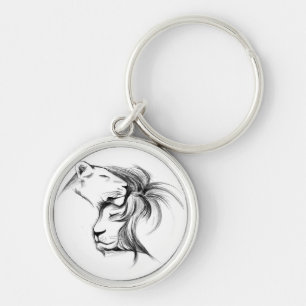 Lion love key ring
