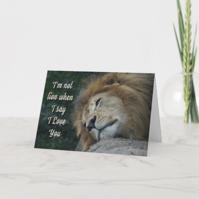 Lion Love You Card (Front)