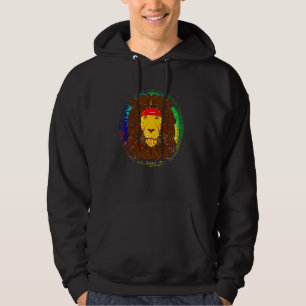 Lion Lover Cool Hippie Lion with Dreadlocks and He Hoodie