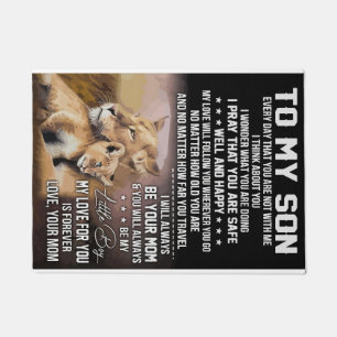 Lion Lover To My Son Lion Doormat