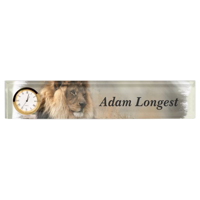 Lion Lovers Art Nameplate (Front)