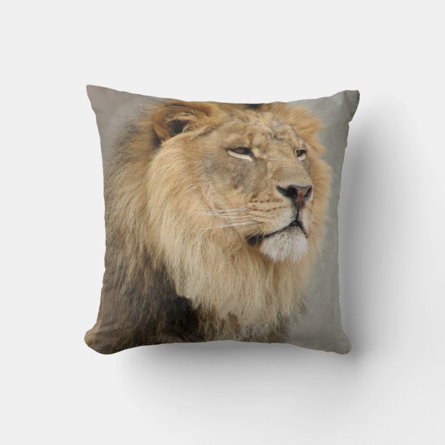 Lion Lovers King of the Jungle Cushion (Front)