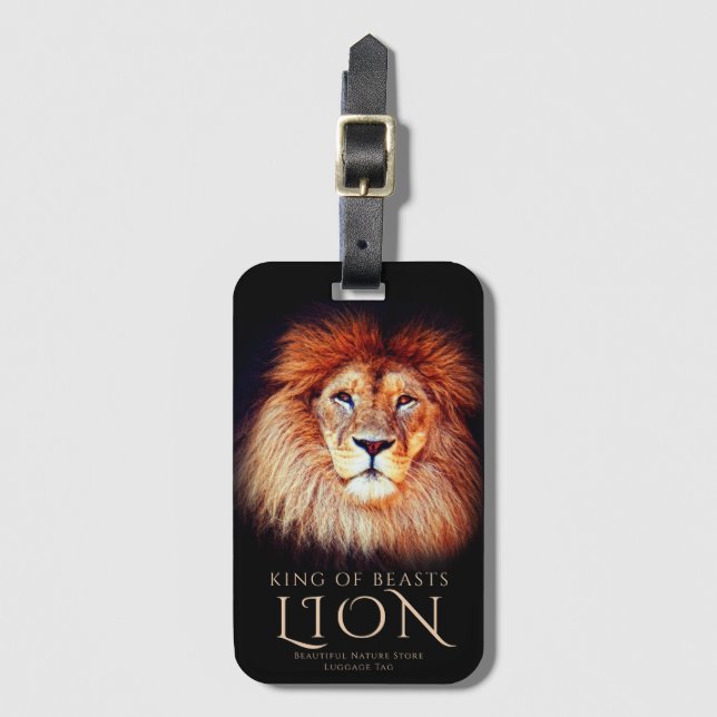 Lion Luggage Tag (Front Vertical)