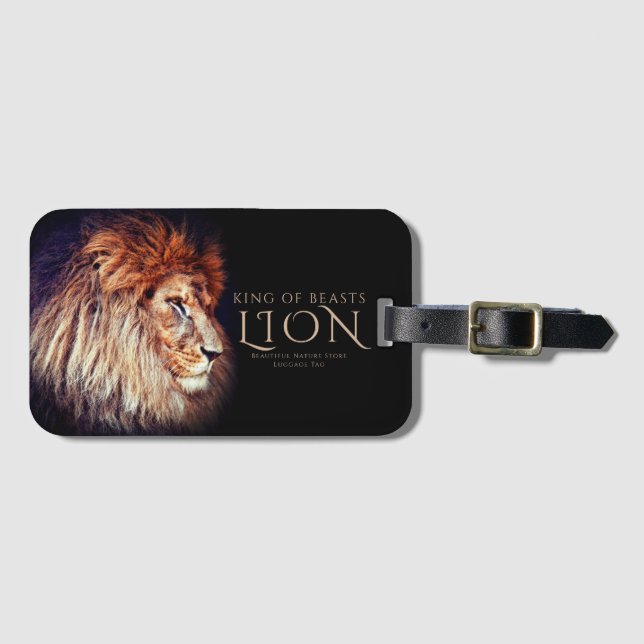 Lion Luggage Tag (Front Horizontal)