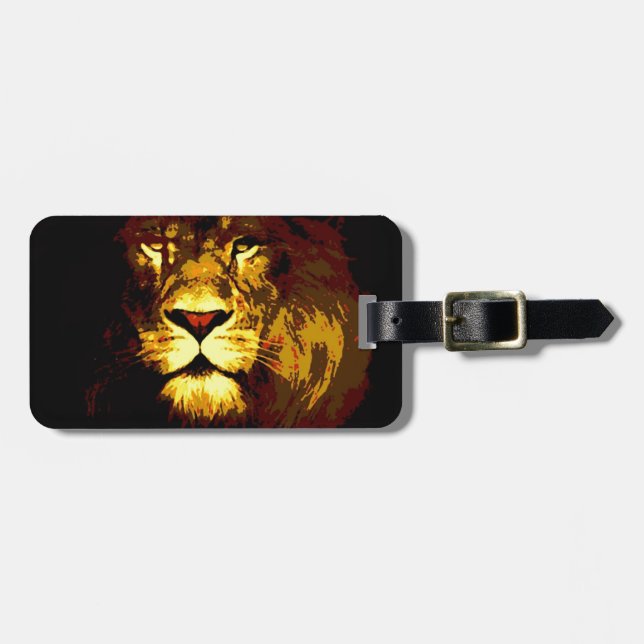 Lion Luggage Tag (Front Horizontal)