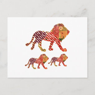 LION - Majestic KING of animals Postcard
