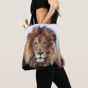 LION MALE LION TOTE BAG PURSE