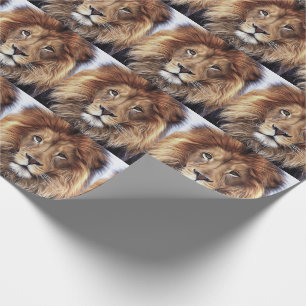 LION MALE WRAPPING PAPER