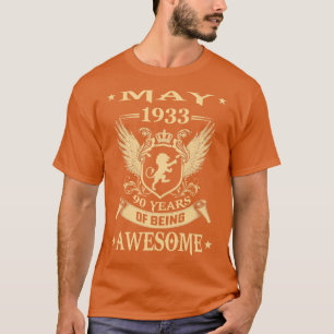 Lion May 1933 Limited Edition 90 Years Of Being Aw T-Shirt