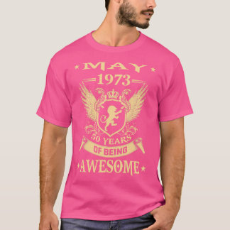 Lion May 1973 Limited Edition 50 Years Of Being Aw T-Shirt