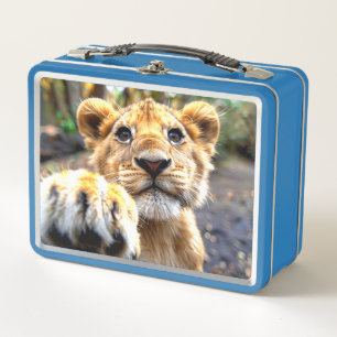 Lion Metal Lunch Box