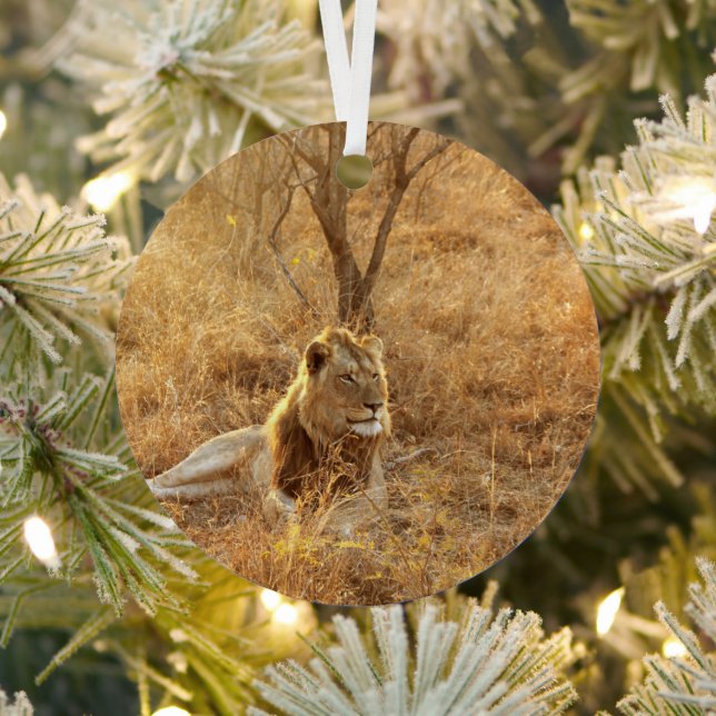 Lion Metal Tree Decoration (Insitu)