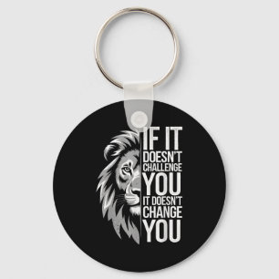 Lion Mindset Motivational Quote For Gym Workout An Key Ring