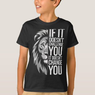 Lion Mindset Motivational Quote For Gym Workout An T-Shirt