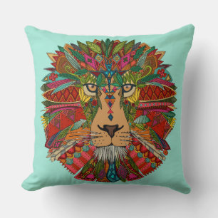 lion mint cushion