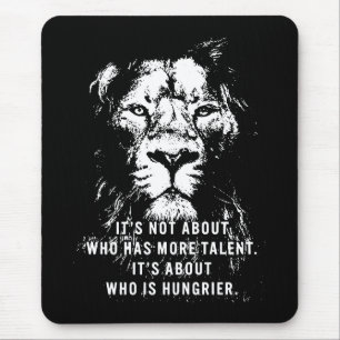Lion - Motivational Words - Inspirational Mouse Pad