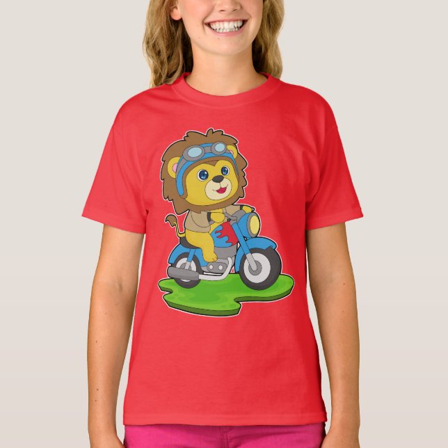 Lion Motorcycle T-Shirt (Front)