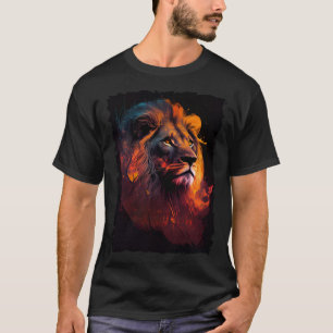 Lion mountain sunset retro 70s vintage  8 T-Shirt