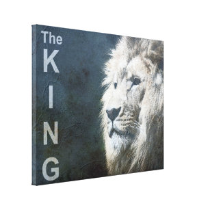 Lion Nature Animal Photo The King Template Canvas Print