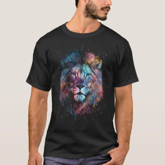Lion Nebular - Graffiti Neon Ink Splash T-Shirt