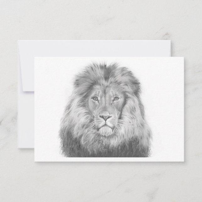 Lion Note Card (Front)