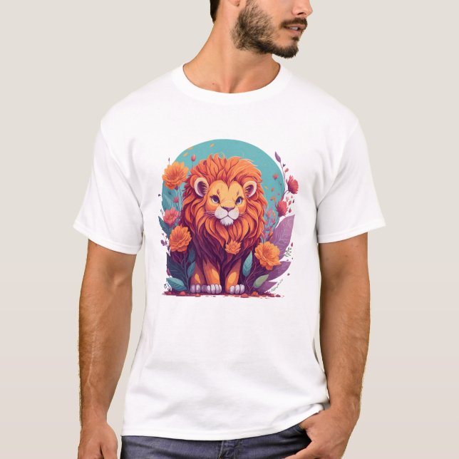 Lion Nursery Art T-Shirt (Front)