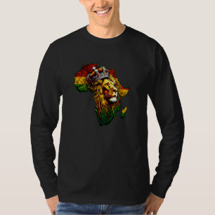 LION OF JUDAH Africa Reggae Rastafari Jah Jah Bles T-Shirt