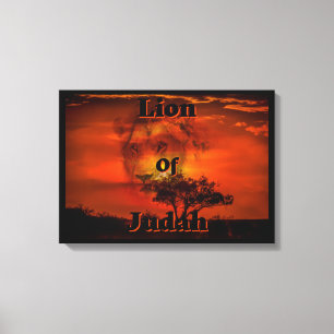 Lion Of Judah Biblical Tribe Canvas Wall Art
