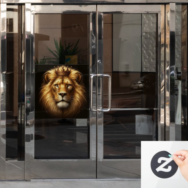 LION OF JUDAH BIG Window Cling (Office Door)