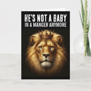 LION OF JUDAH CHRISTMAS GREETING CARD