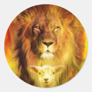 LION OF JUDAH CLASSIC ROUND STICKER