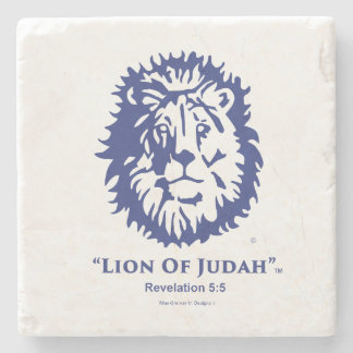 "Lion of Judah" Coaster Tile w/Navy logo