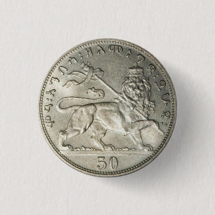 Lion of Judah Empire Ethiopia Rasta Reggae Roots 3 Cm Round Badge