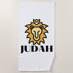 Lion Of Judah Faith Based Beach Towel
