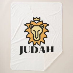 Lion Of Judah Faith Based Sherpa Blanket