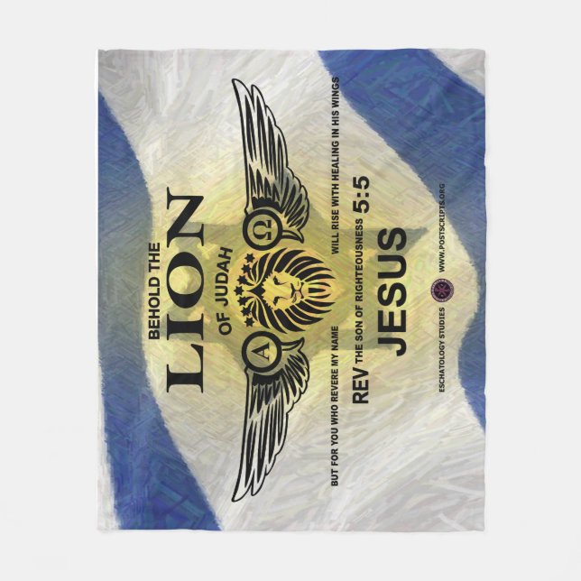 Lion of Judah Fleece Blanket (Front)
