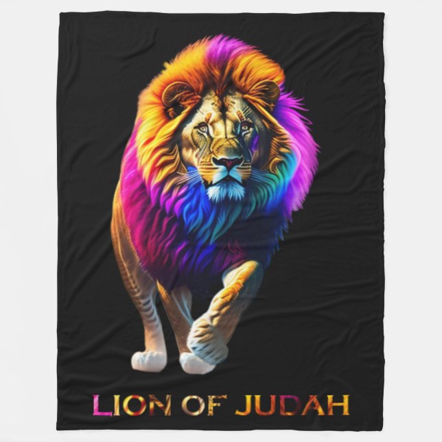 Lion of Judah Fleece Blanket (Front)