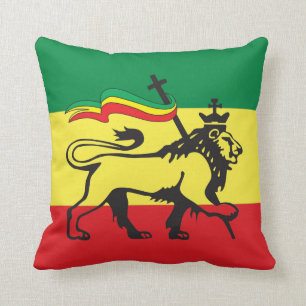 Lion of Judah - Haile Selassie - Rastafari Pillow