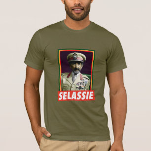 Lion of Judah Jah Army INI Haile Selassie Rasta T-Shirt