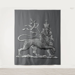 Lion of Judah Jah Army INI Haile Selassie Rasta Tapestry