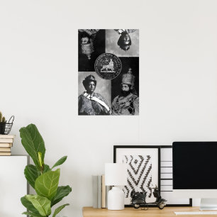 Lion of Judah Jah Rastafari Haile Selassie I King Poster