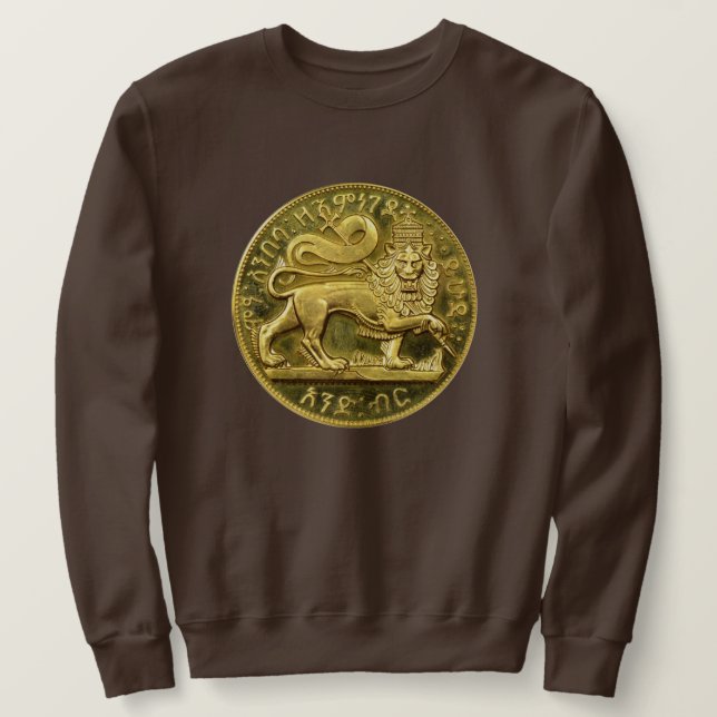 Lion of Judah Jah Rastafari Rasta Roots Sweater (Design Front)