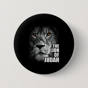 Lion Of Judah Jesus Christian Faith Over Fear 6 Cm Round Badge